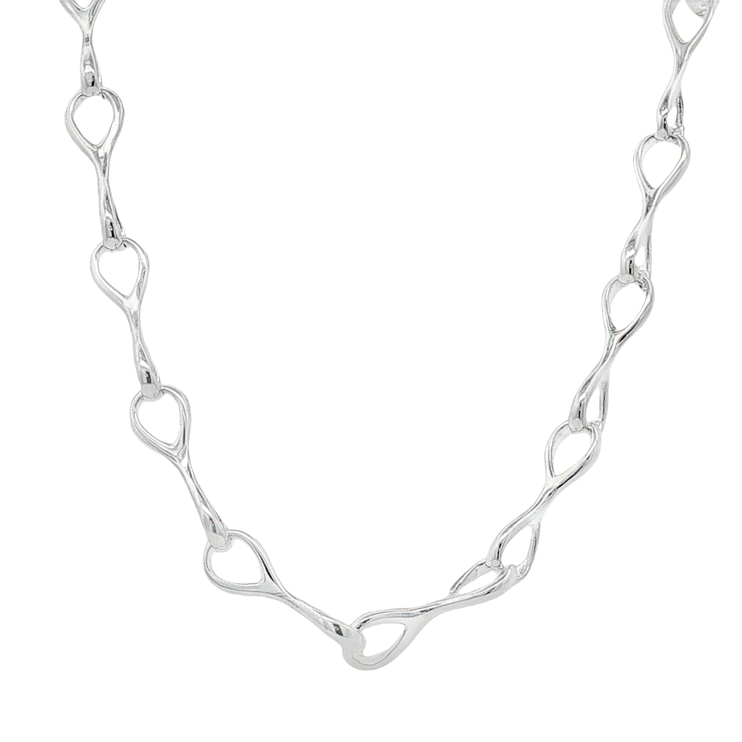 Silver 'Figure 8' Link Necklet