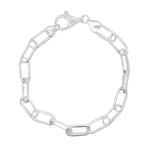 Silver Paperchain Link Bracelet Gardiner Brothers