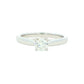 Platinum Round Brilliant cut diamond solitaire ring - 0.50cts