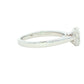 Platinum Oval Shaped Diamond Solitaire Ring - 0.90cts