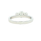Platinum Oval Shaped Diamond 3 Stone Ring - 1.00cts