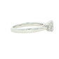 Platinum Oval Shaped Diamond 3 Stone Ring - 1.00cts