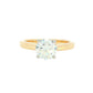 Yellow Gold Round Brilliant Cut Diamond Solitaire Ring - 1.20cts