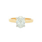 Yellow Gold Oval Shaped Diamond Solitaire Ring - 1.50cts