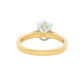 Yellow Gold Oval Shaped Diamond Solitaire Ring - 1.50cts