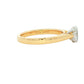 Yellow Gold Oval Shaped Diamond Solitaire Ring - 0.70cts