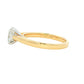 Yellow Gold Oval Shaped Diamond Solitaire Ring - 0.90cts