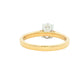 Yellow Gold Oval Shaped Diamond Solitaire Ring - 0.90cts
