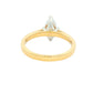 Yellow Gold Marquise Shaped Diamond Solitaire Ring - 1.01cts