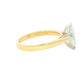 Yellow Gold Marquise Shaped Diamond Solitaire Ring - 1.01cts