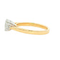 Yellow Gold Oval shaped diamond 3 stone ring - 1.00cts