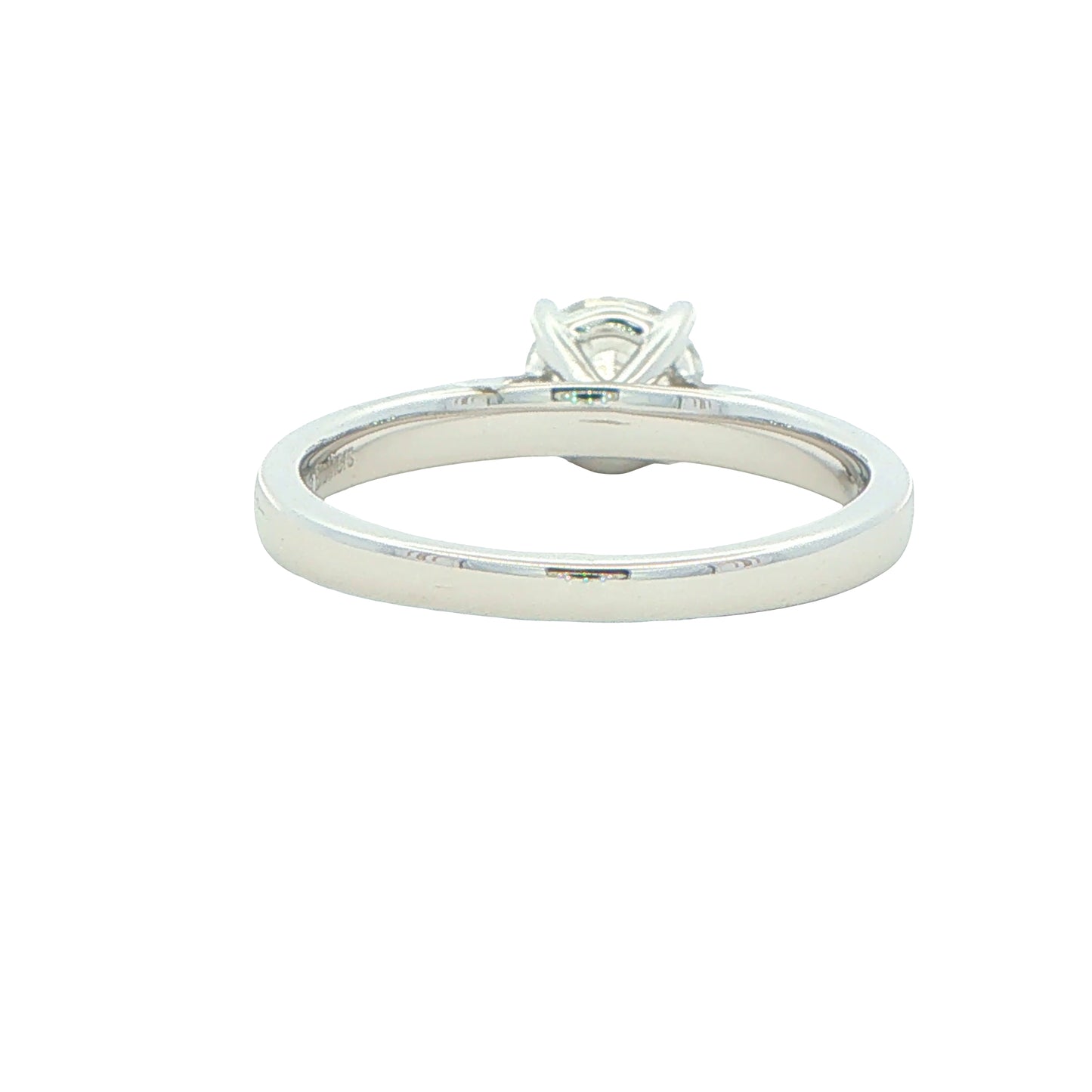 Platinum Round Brilliant Cut Diamond Solitaire Ring - 0.90cts Gardiner Brothers