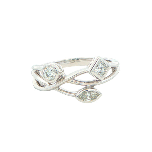 3 Diamond Bubble Style Ring gardiner-brothers