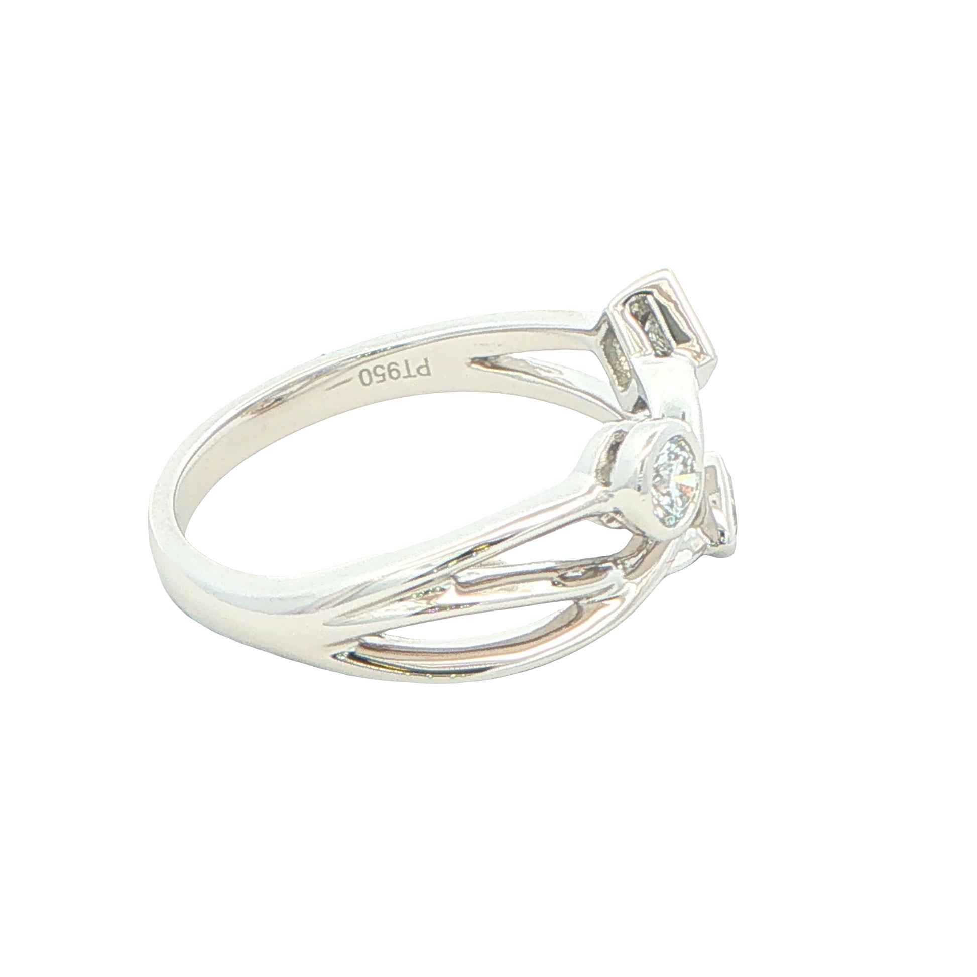 3 Diamond Bubble Style Ring gardiner-brothers