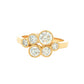 Round Brilliant Cut Diamond Bubble Style Ring - 1.35cts