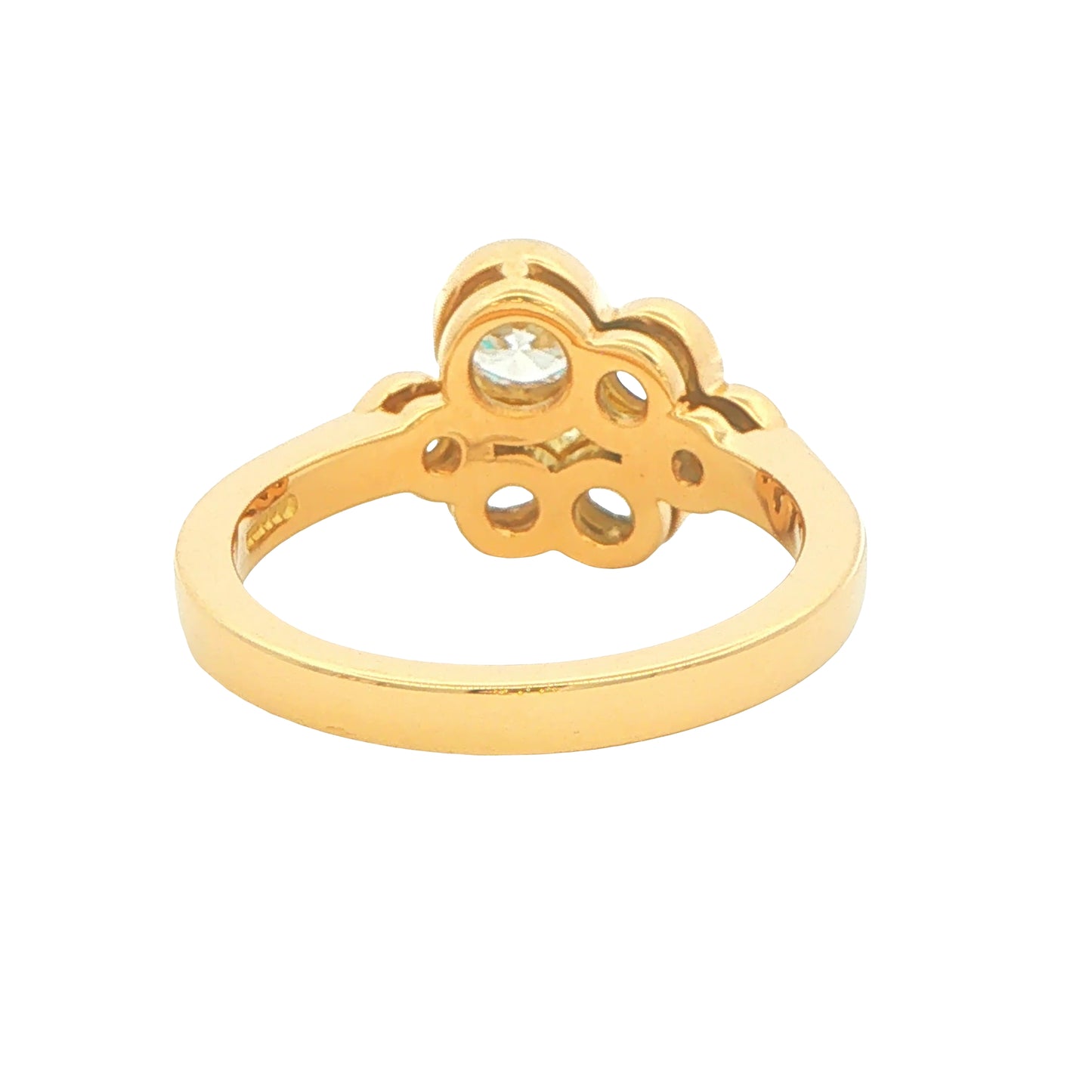 Round Brilliant Cut Diamond Bubble Style Ring - 1.35cts