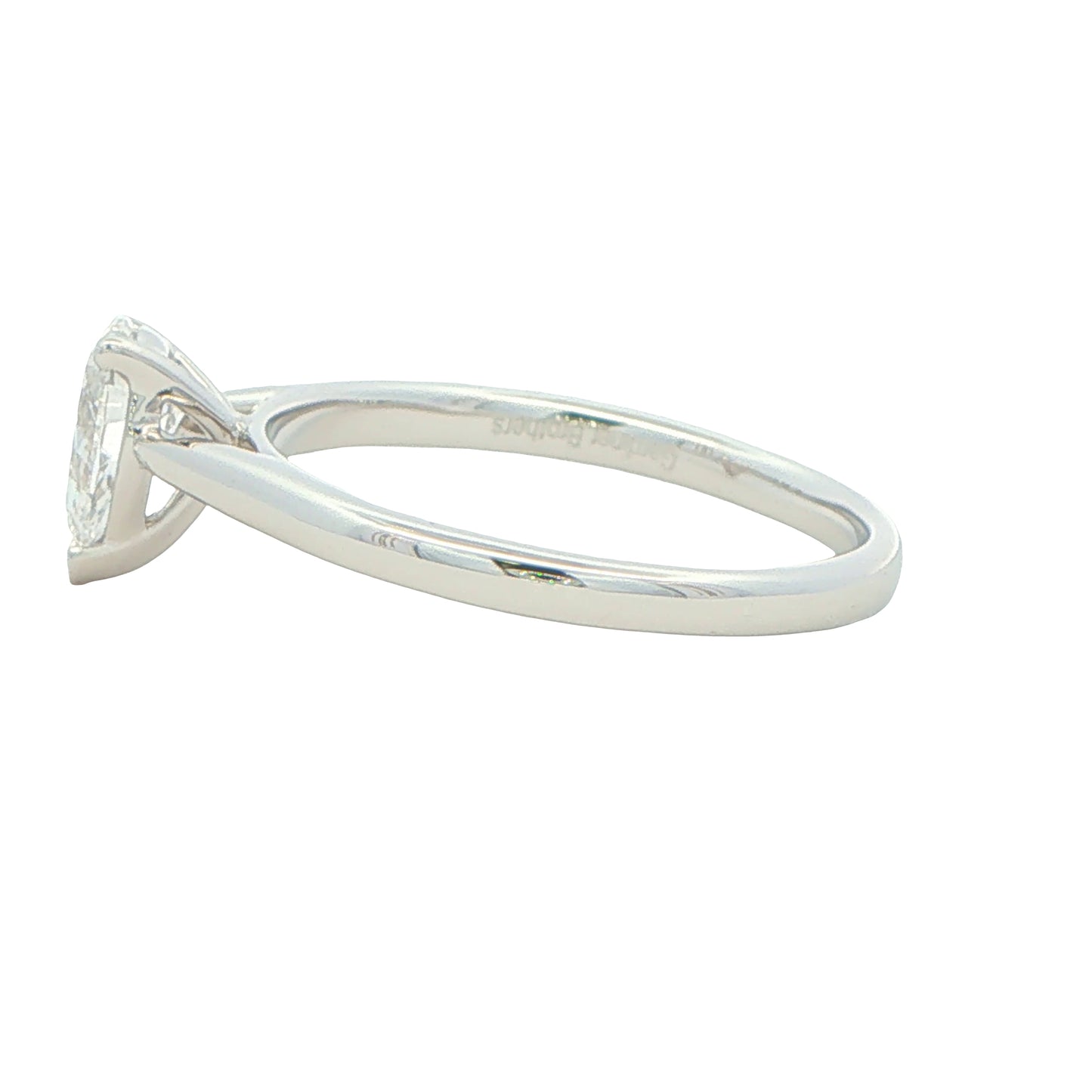 Platinum PEAR SHAPED DIAMOND SOLITAIRE RING - 0.71CTS Gardiner Brothers