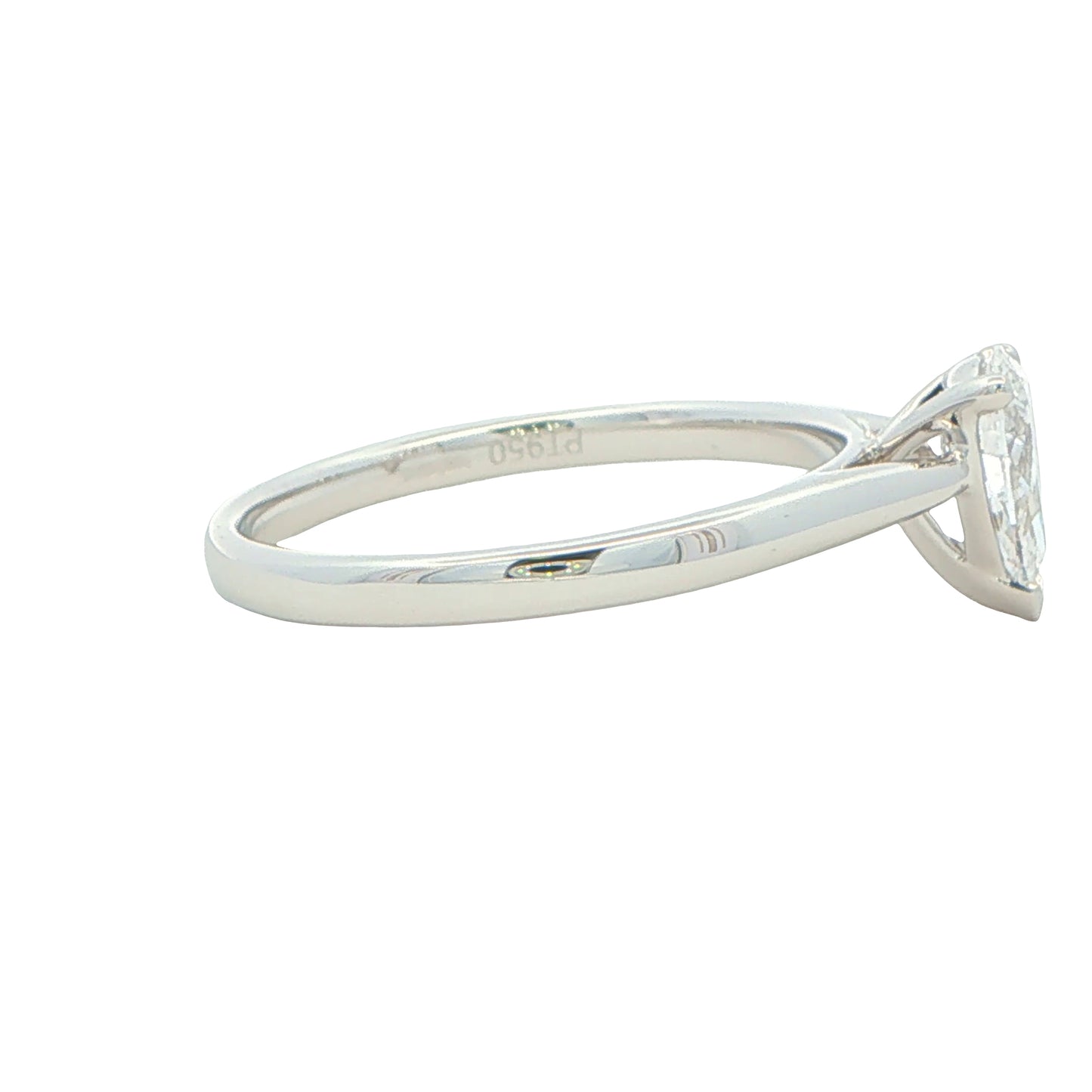 Platinum PEAR SHAPED DIAMOND SOLITAIRE RING - 0.71CTS Gardiner Brothers