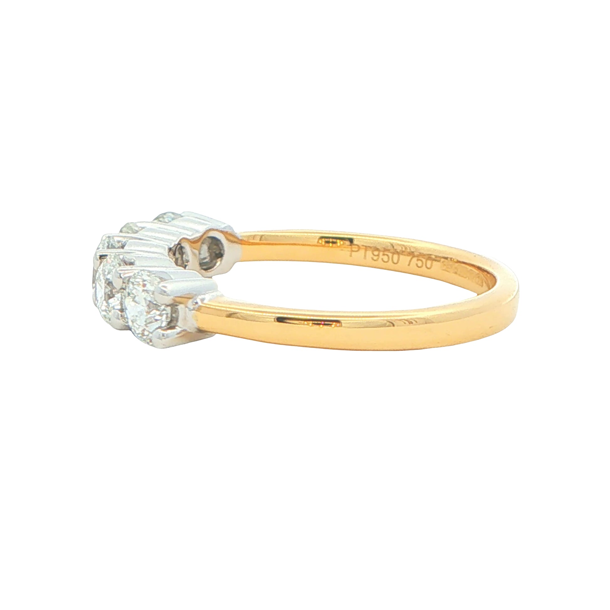 Round Brilliant Cut 5 Stone Diamond Eternity Ring - 1.20cts gardiner-brothers