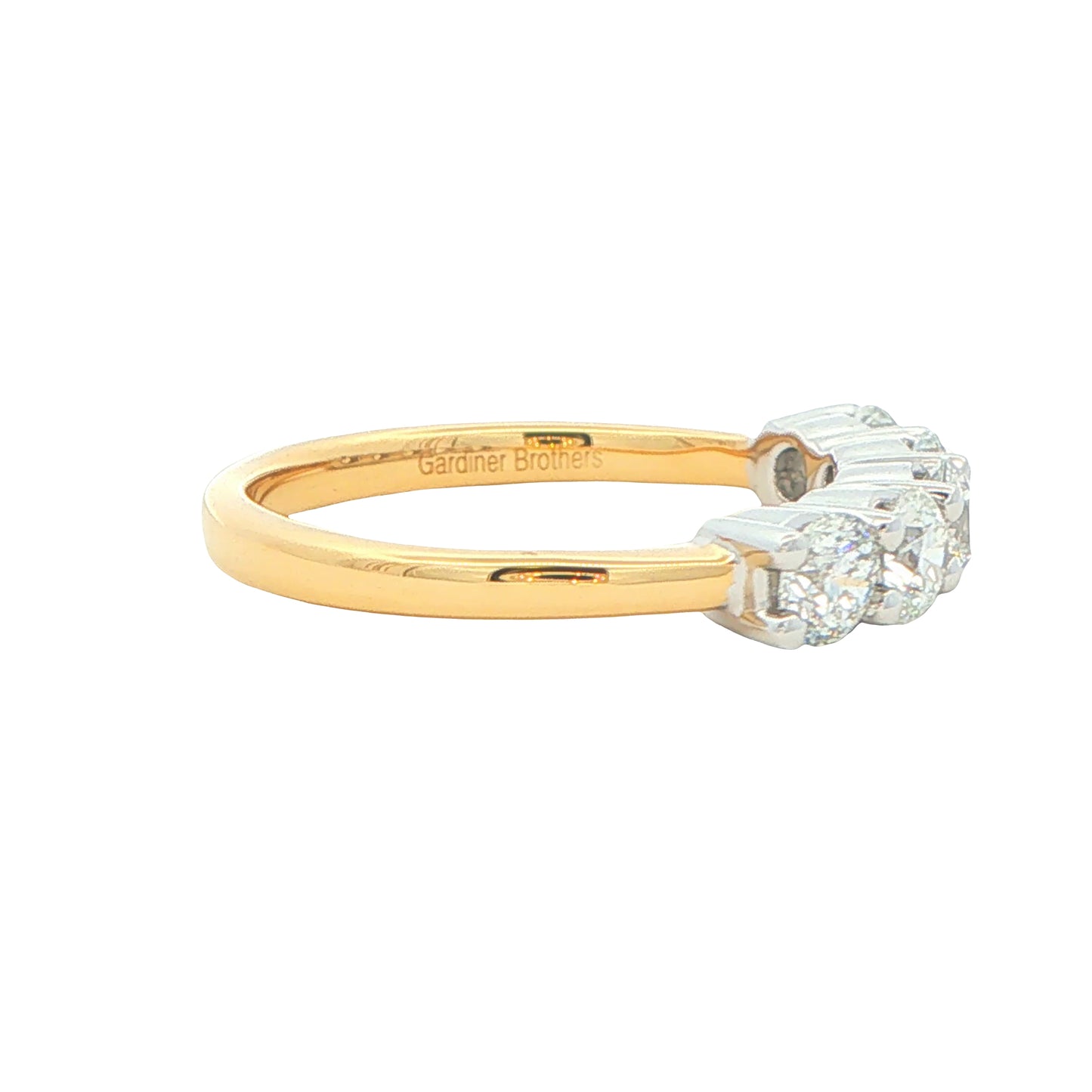 Round Brilliant Cut 5 Stone Diamond Eternity Ring - 1.20cts gardiner-brothers