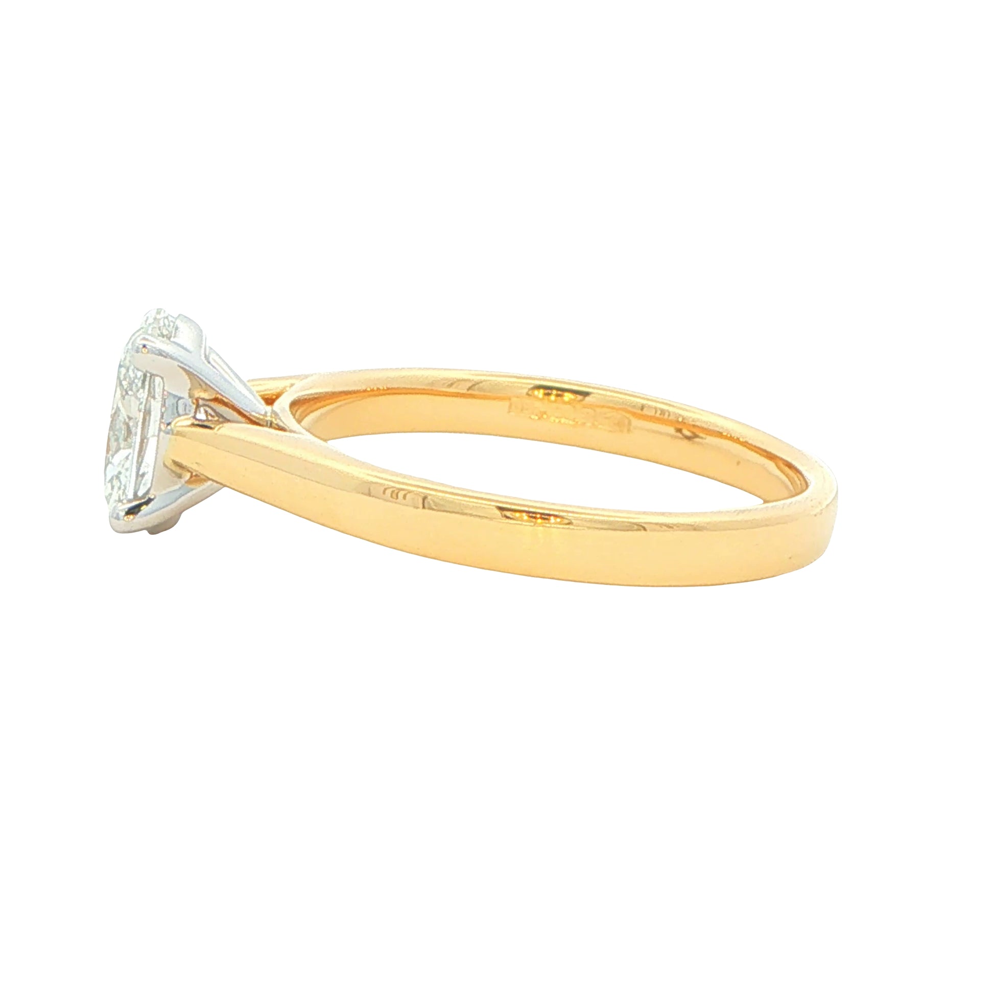 Yellow Gold Oval Shaped Diamond Solitaire Ring - 0.90cts Gardiner Brothers