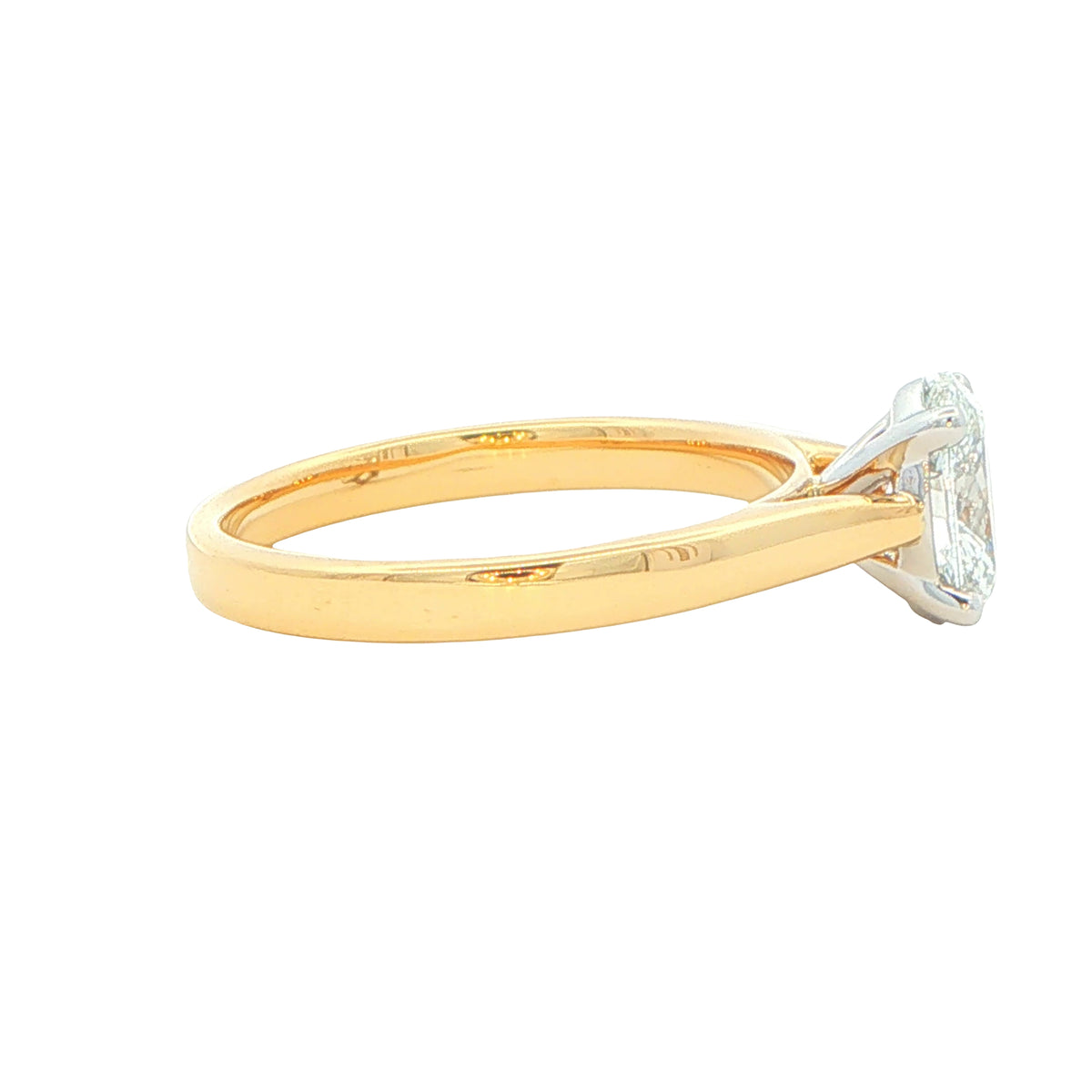 Yellow Gold Oval Shaped Diamond Solitaire Ring - 0.90cts Gardiner Brothers