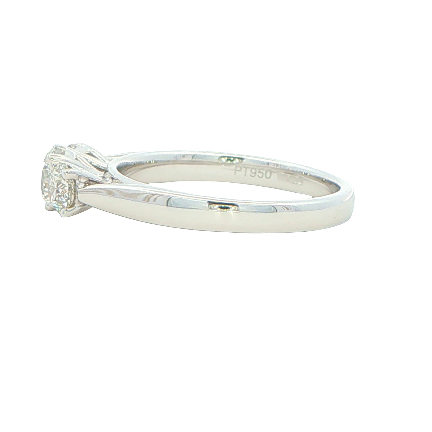 Platinum Round Brilliant Cut Diamond 3 Stone Ring - 1.00cts Gardiner Brothers