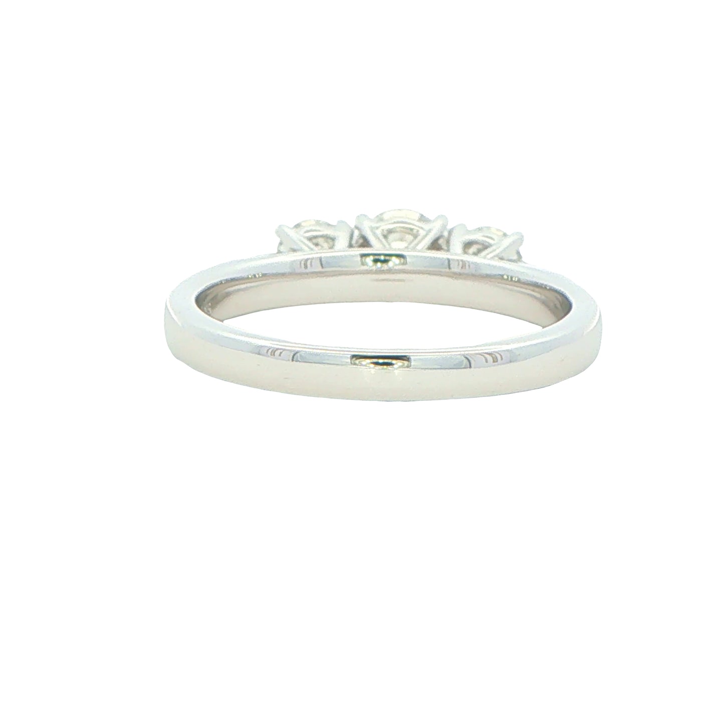 Platinum Round Brilliant Cut Diamond 3 Stone Ring - 1.00cts Gardiner Brothers