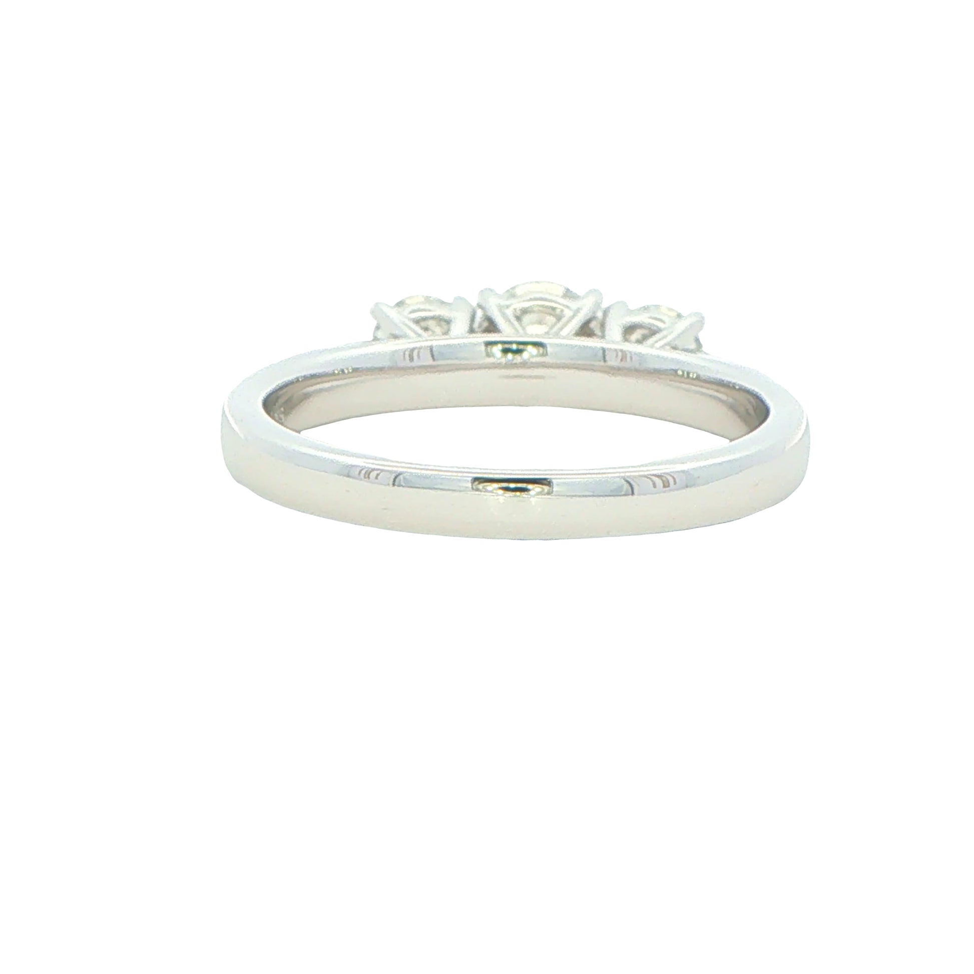 Platinum Round Brilliant Cut Diamond 3 Stone Ring - 1.00cts Gardiner Brothers