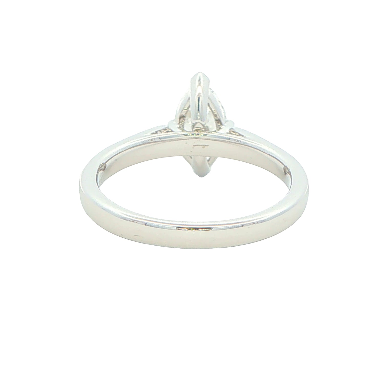 Platinum Marquise Cut Diamond Solitaire Ring - 1.00cts