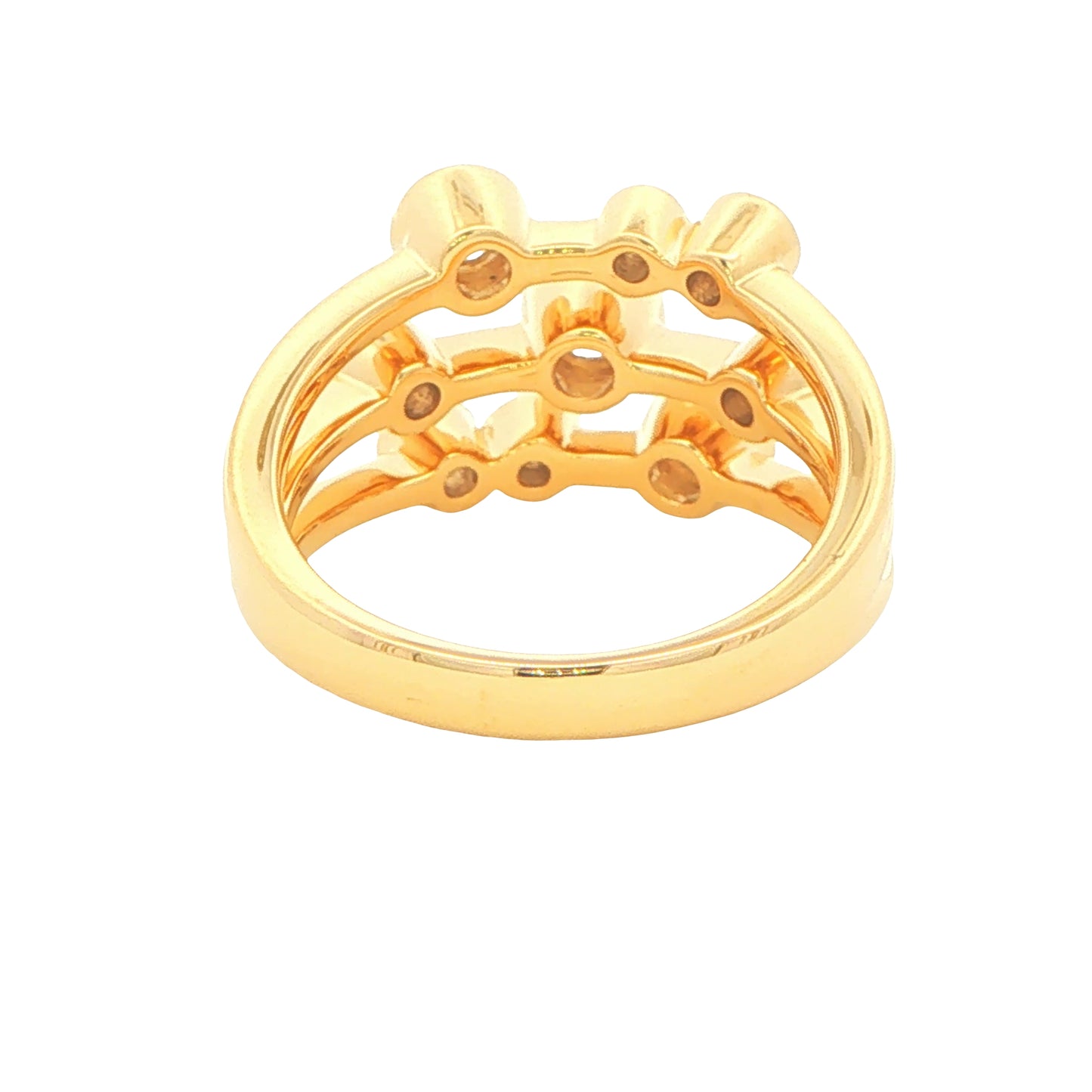 Round Brilliant Cut Diamond Bubble Style Ring - 0.85cts Gardiner Brothers
