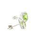 Cushion Shaped Peridot and Diamond Halo Style Earrings Gardiner Brothers