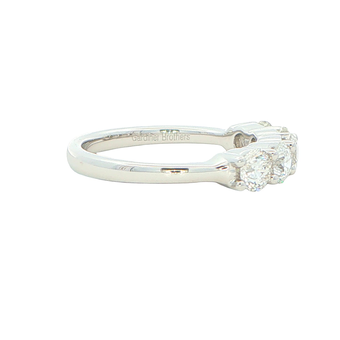 5 Stone Round Brilliant Cut Diamond Eternity Ring - 1.20cts Gardiner Brothers