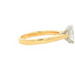 Yellow Gold Oval Cut Diamond Solitaire Ring - 1.20cts