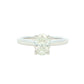 Platinum Oval shaped diamond solitaire ring - 1.20cts Gardiner Brothers