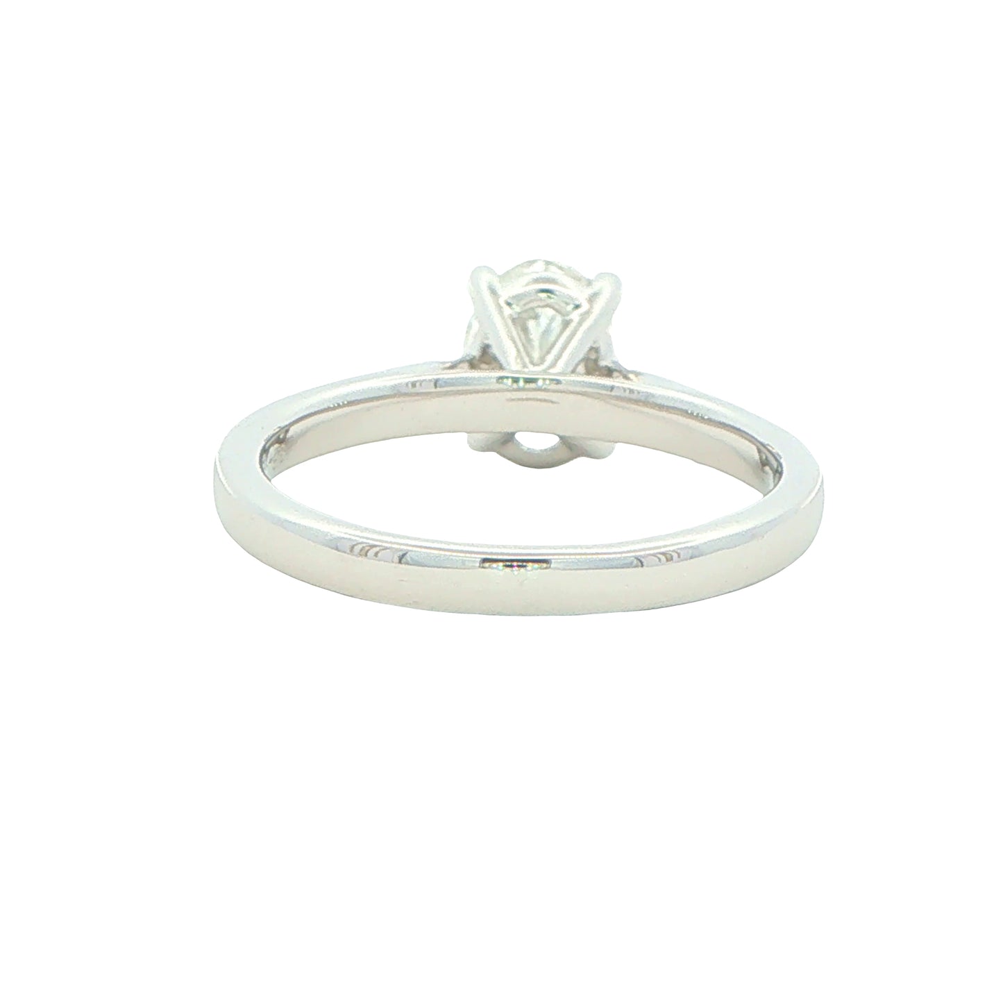 Platinum Oval shaped diamond solitaire ring - 1.20cts Gardiner Brothers