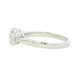 Platinum Oval Shaped Diamond 3 Stone Ring - 1.42cts