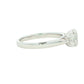 Platinum Oval Shaped Diamond 3 Stone Ring - 1.42cts