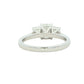 Platinum Emerald Cut Diamond 3 Stone Ring - 1.82cts