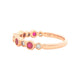 Ruby and Round Brilliant Cut Diamond Dress Ring Gardiner Brothers