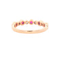 Ruby and Round Brilliant Cut Diamond Dress Ring Gardiner Brothers