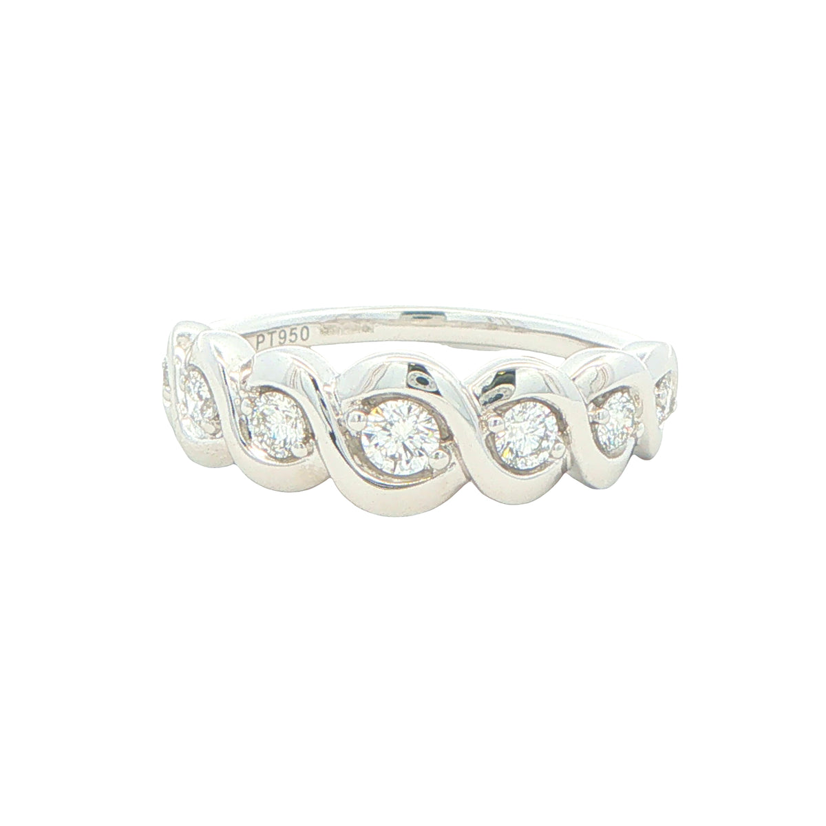 Round Brilliant cut diamond 7 stone ring - 0.40cts Gardiner Brothers
