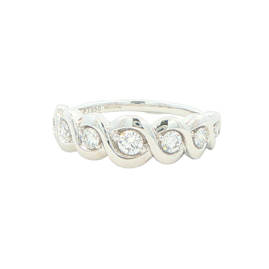 Round Brilliant cut diamond 7 stone ring - 0.40cts Gardiner Brothers