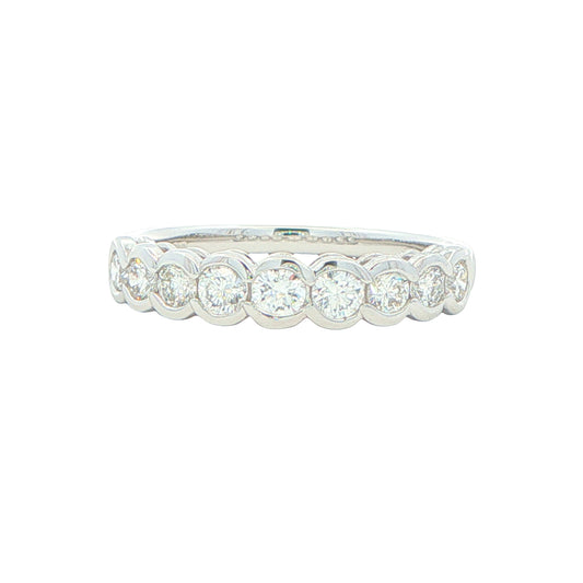 Round Brilliant Cut 9 Stone Diamond Eternity Style Ring Gardiner Brothers