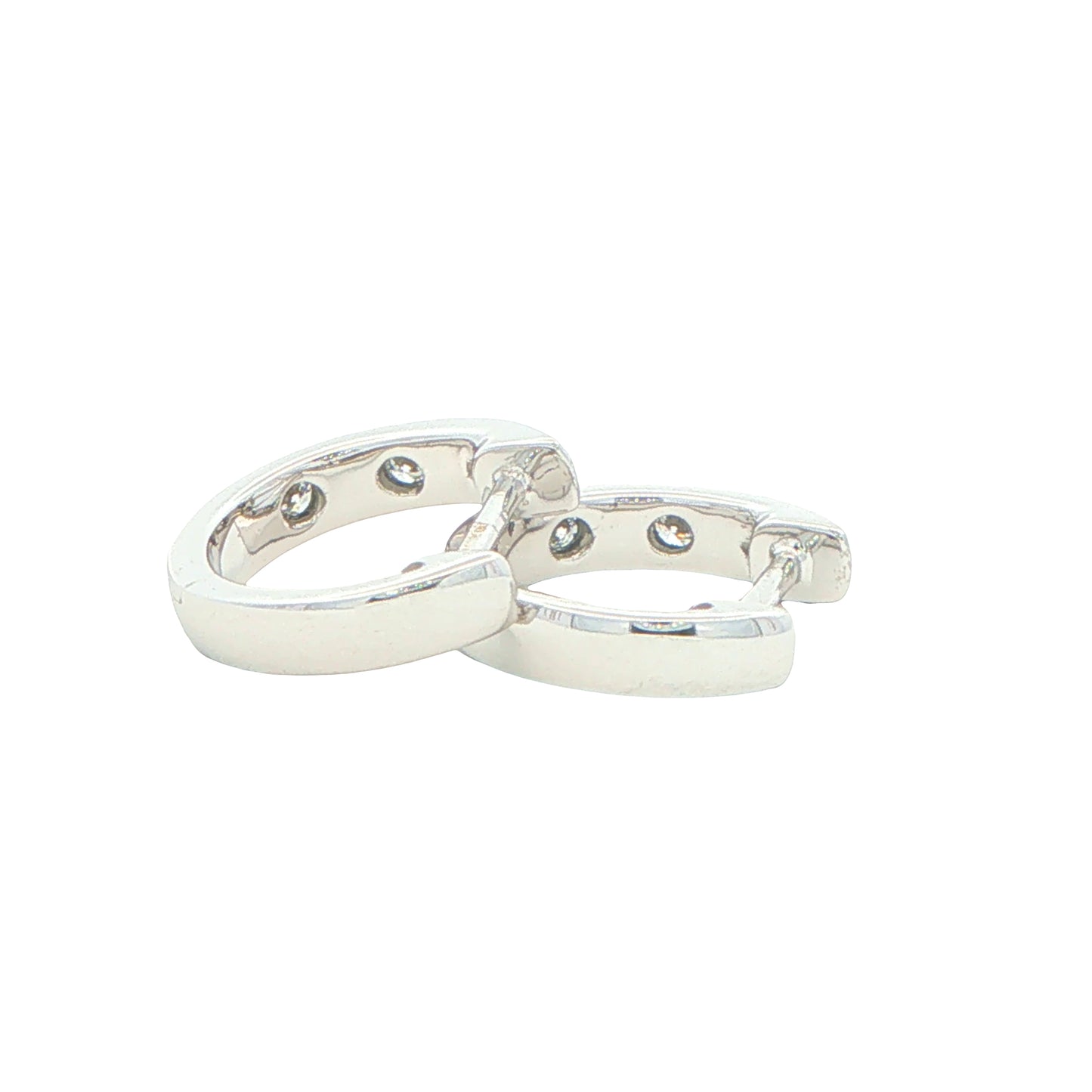 Round Brilliant Cut Diamond Hoop Earrings Gardiner Brothers