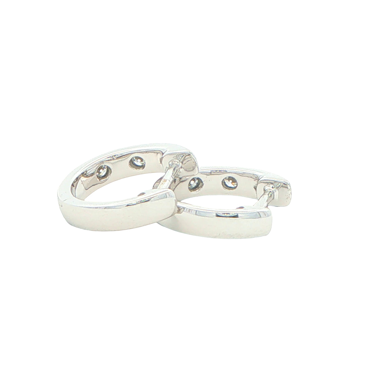 Round Brilliant Cut Diamond Hoop Earrings Gardiner Brothers