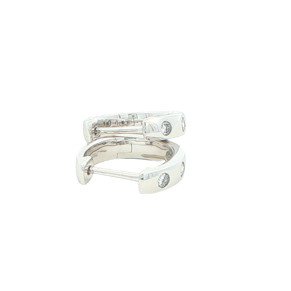 Round Brilliant Cut Diamond Hoop Earrings Gardiner Brothers