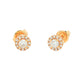 Round Brilliant Cut Diamond halo Style Earrings Gardiner Brothers