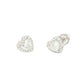 Heart Shaped Diamond Halo Style Earrings Gardiner Brothers