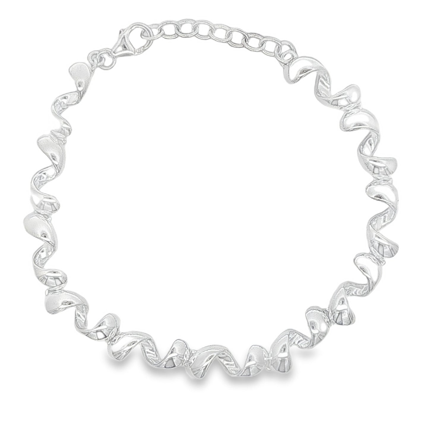 Silver Spiral Link Bracelet